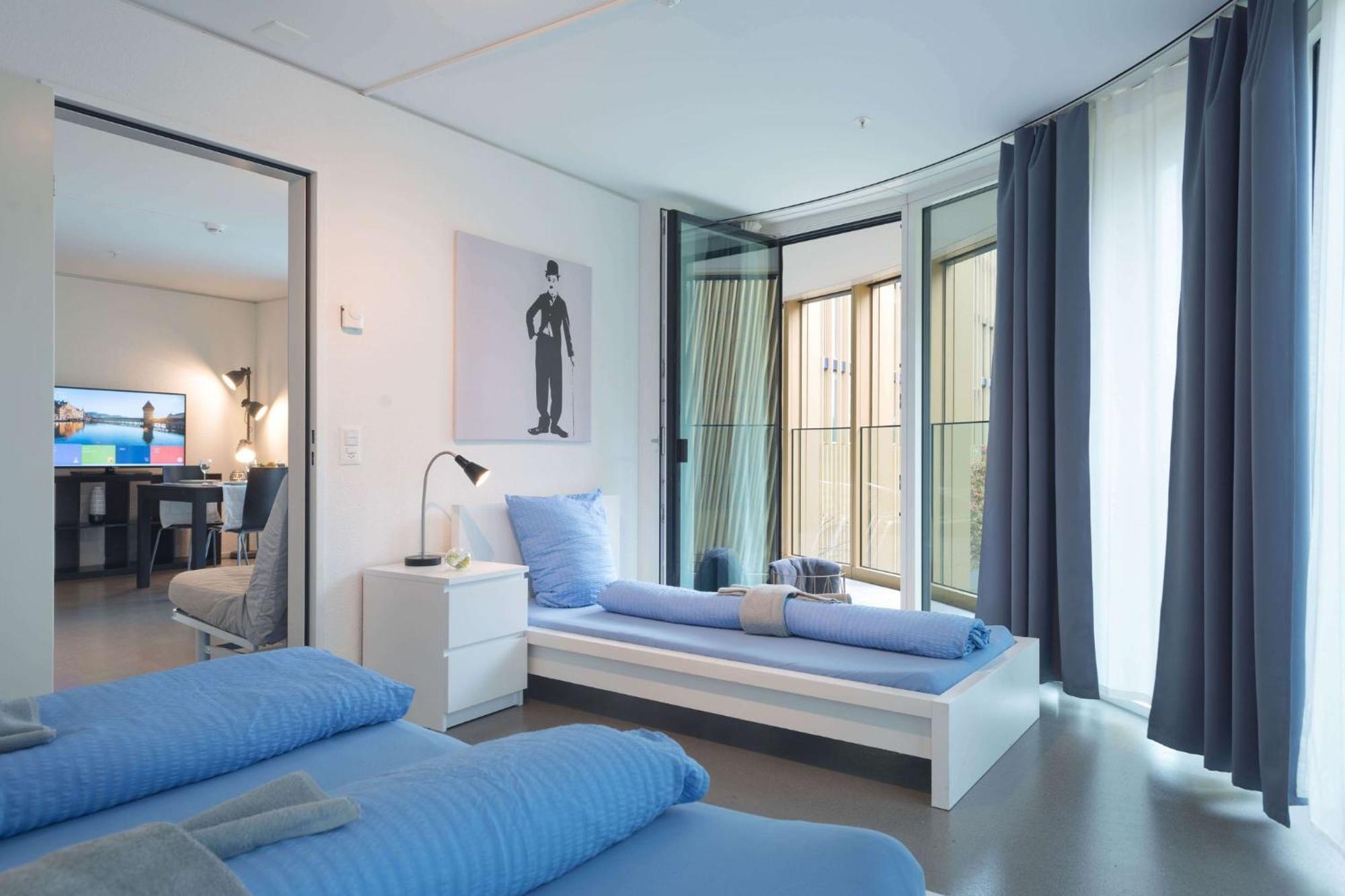 לוצרן Hitrental Allmend Comfort Apartments מראה חיצוני תמונה
